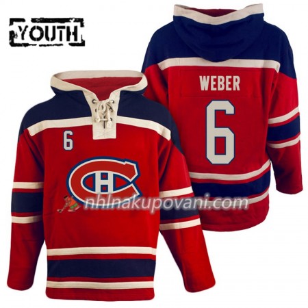 Montreal Canadiens Shea Weber 6 Červená Sawyer Mikiny Hooded - Dětské